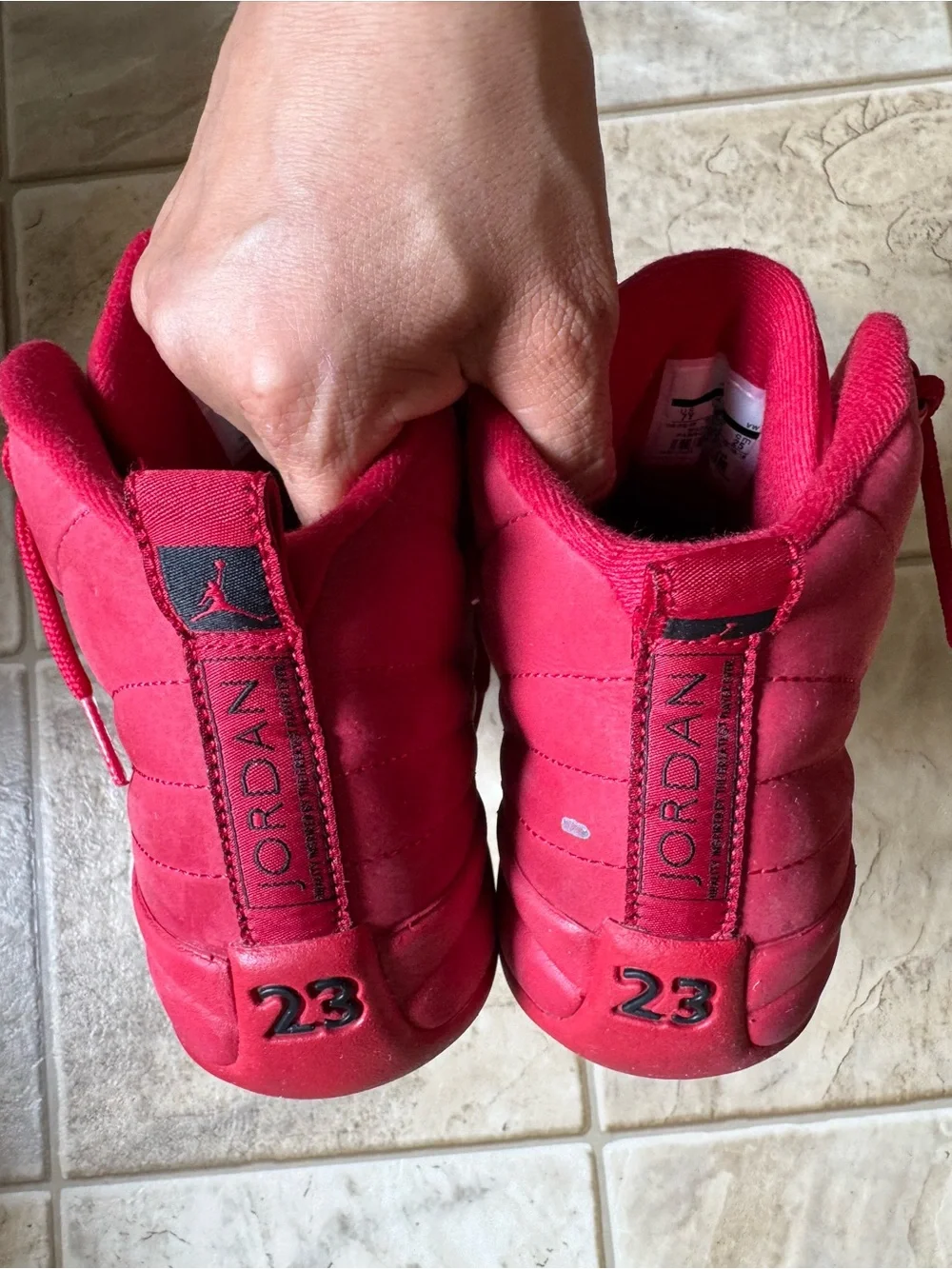 Jordan Red High-Top Sneakers